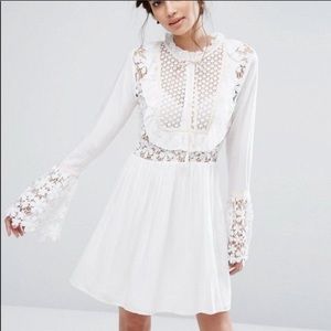 Endless Rose White Lace Mini Dress Size Medium